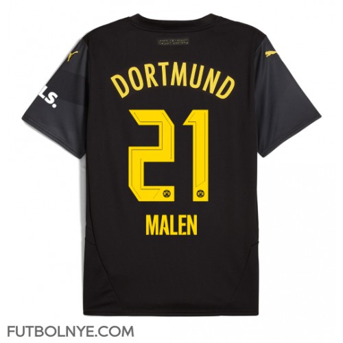 Camiseta Borussia Dortmund Donyell Malen #21 Visitante Equipación 2024-25 manga corta